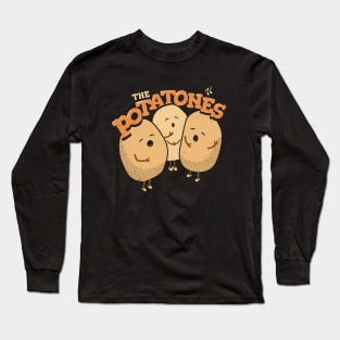 The Potatones - Veggie Pun Singing Trio Long Sleeve T-Shirt